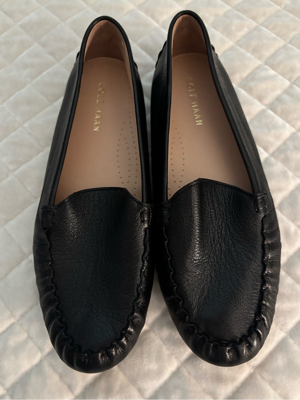 Cole Haan Evelyn Driver Loafers, Black, Size 9,  Unworn
